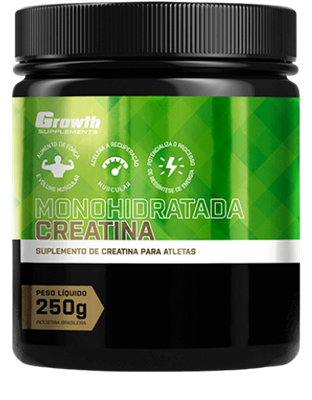 CREATINA MONOHIDRATADA 250G - GROWTH SUPPLEMENTS