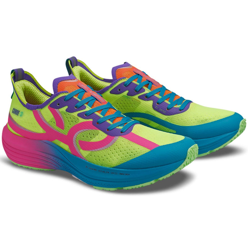 Tênis Corre 3 Verde/Azul/Rosa