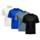 Kit 4 Camiseta Masculina Dry Proteção Solar UV Básica Lisa Treino Academia Camisa Camisetas