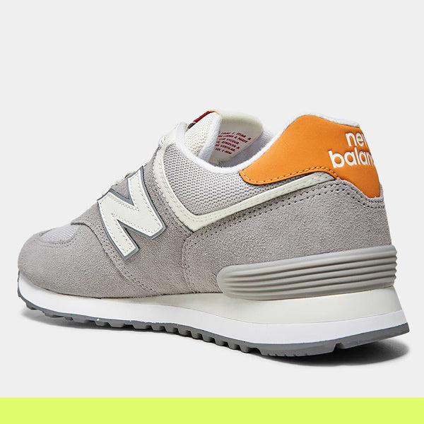 Tênis 574 V2 - Cinza+Laranja