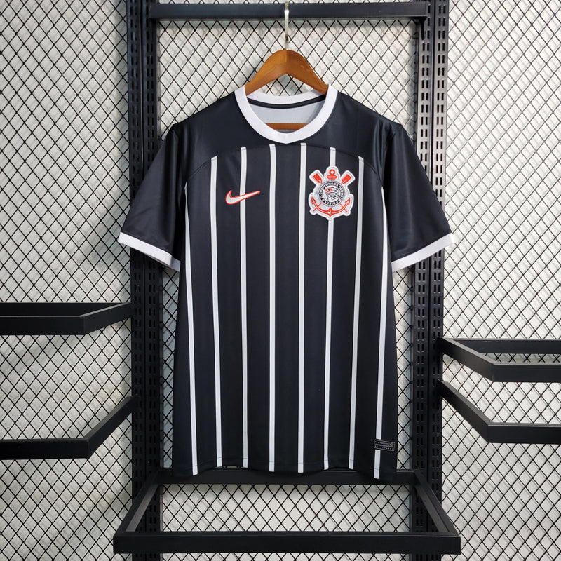 Camisa Corinthians - 23/24 - Branca/Preta