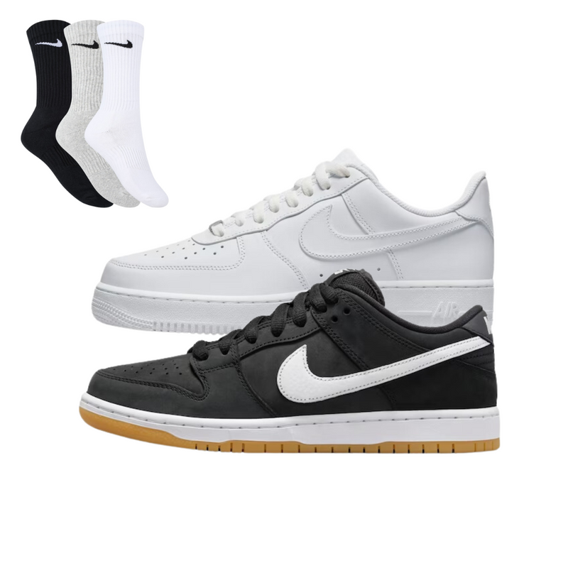 Shadow 1 + Dunk Low Pro + 3 Meias