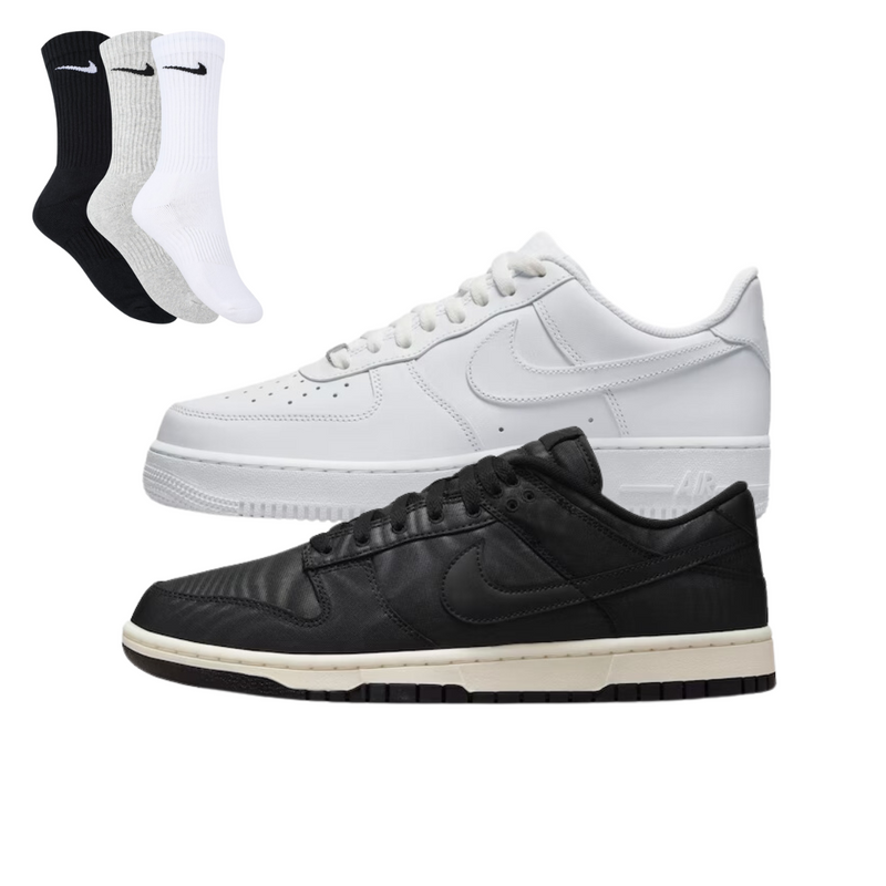 Shadow 1 + Dunk Low Pro + 3 Meias