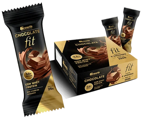 Kit 2 creatina + coqueteleira + brinde CHOCOLATE FIT - DISPLAY C/ 8UN