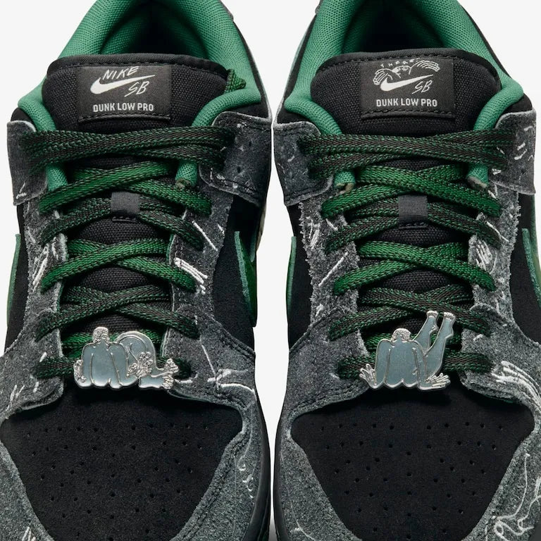 There Skateboards x  SB Dunk Low Anthracite and Gorge Green